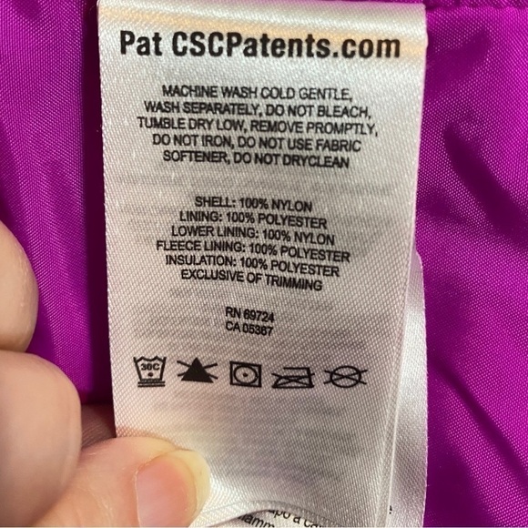 Columbia Omni Tech Heat Waterproof Breathable Purple Hooded Jacket L 14/16 - Picture 8 of 13